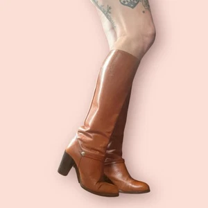 De Colección Mujeres Botas Cremallera Cuero Talla 8 Equitación Boho Hippie Campus Brasil - Imagen 1 de 10