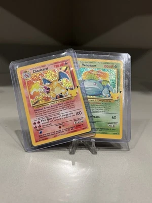 Pokémon TCG Charizard Celebrations: Classic Collection 4/102 Holo NM & Venusaur - Image 1 of 4