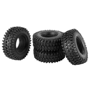 4PCS 1.9 Inch Rubber Tyre 1.9 Wheel Tires 108X40MM for 1/10 RC Crawler 7697 - Picture 1 of 6