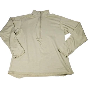 Gen III ECWCS US Army Polartec Power Dry Grid Fleece Top Military Tan Medium - Picture 1 of 9