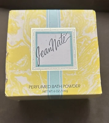Polvo de baño perfumado Jean Nate sellado 6 oz con Puff Square   Foto 1 de 2