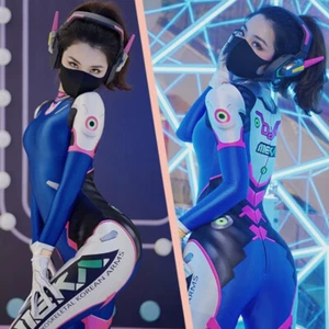 Women Oil Shiny Cosplay Costume One Piece Jumpsuit Long Sleeve Bodysuit Swimwear - Picture 1 of 13