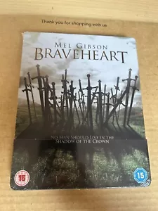 Braveheart (1995) UK Reg B Blu Ray Steelbook NEW & SEALED Mel Gibson - Picture 1 of 4