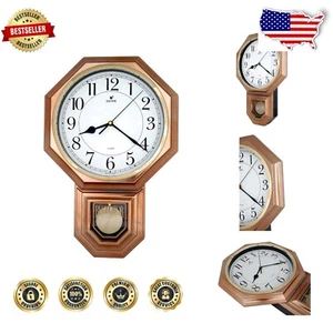 Antik inspirierte Wanduhr mit Quarzwerk & kabellosem Design - 11,4" W - Bild 1 von 9