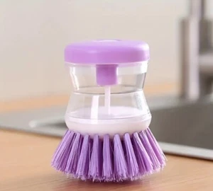 Kitchen Pot Cleaning Brush, Home Brush, Portable Scrubbing Brush, Pink - Picture 1 of 2