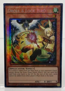 Yu-Gi-Oh! Droll & Lock Bird (arte antiguo) RA02-EN006 prismático coleccionista raro casi nuevo/muy bueno - Imagen 1 de 1
