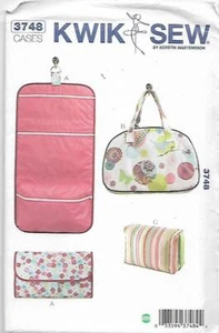 A20 KWIK*SEW 3748: STORAGE CASES & BAGS ONE SIZE  SEWING PATTERN - Bild 1 von 2