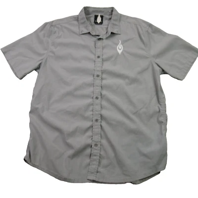 Prana Shirt Mens XL Short Sleeve Button Up Pocket Outdoor Gray Hiking - Image 1 of 4
