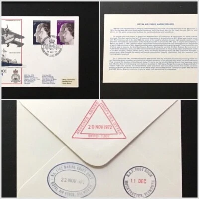 R.A.F. Mount Batten 25th Anniversary of the Formation RAF Marine Branch 1972 FDC - Image 1 of 4