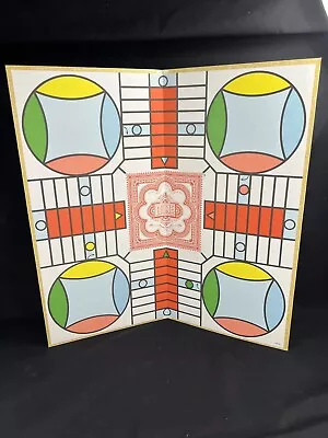 Vintage Parcheesi 1989 Game Board Milton Bradley - Image 1 of 4