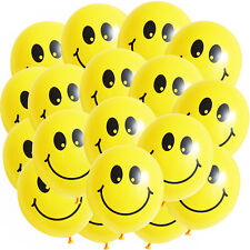 50 Stk. Bio Luftballons Set Smilie 12“ Party Geburtstag Rave Techno Deko Happy