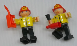2 1975 GABRIEL WANNABEES TOY FIREMEN, POSABLE ACTION FIGURES, PRESCHOOL - Picture 1 of 5