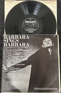 Barbara Sings Barbara (Monique Serf) LP MONO BBL7700 RARE UK PRESSING CHANSON EX - Picture 1 of 9