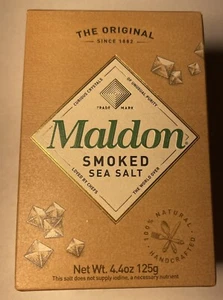 Maldon Smoked Kosher Sea Salt Flakes, 4.4 Oz (125 G), Natural. Expiration-2033!! - Picture 1 of 5