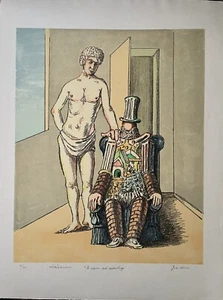 IL riposo dell'archeologo 1970 Hand Signed Lithograph by Giorgio De Chirico - Picture 1 of 5