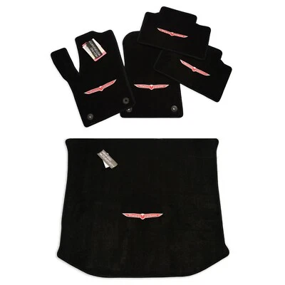 Напольные грузовые коврики Jeep Grand Cherokee TrackHawk 5 логотипов изящные премиум 32 унции обновление - Изображение 1 из 4