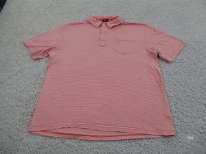 Johnnie O Shirt Men 2XL XXL Orange Polo Golf Preppy Button Pocket Cotton A1 - Picture 1 of 9