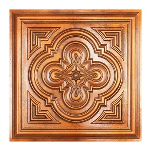 Faux tin ceiling tile stores art decor wall panel PL36 Archaic copper 10pcs/lot - Picture 1 of 22