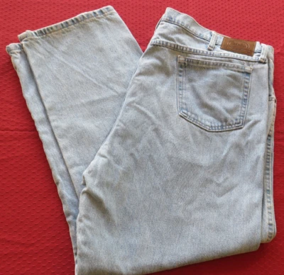 Cabela's Outdoor Gear Straight Leg Jeans Men's  46x30 Blue Stone Wash Nice - Image 1 of 4