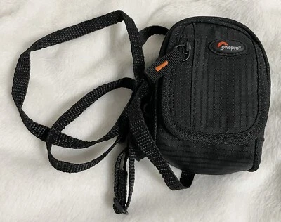Lowepro, Black Mini Fabric Camera Bag with Shoulder Strap - Image 1 of 4