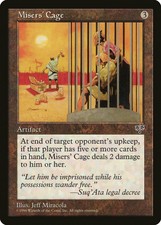 Misers' Cage Mirage PLD Artifact Rare MAGIC THE GATHERING MTG CARD ABUGames
