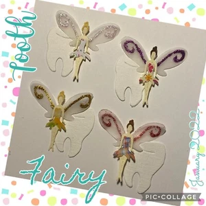 4 aparatos ortopédicos dentales sonrisa sonrisa de hadas de hadas troquelados - Imagen 1 de 2