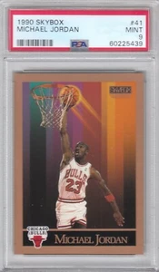 1990 Skybox Basketball Chicago Bulls Michael Jordan Card #41 PSA 9 MINT QTTY - Picture 1 of 2