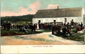 Town Meeting Killingly Connecticut Postcard - Picture 1 of 2