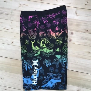 Hurley Koi Fish Board Shorts Boy's Size 20 Waist 32 Surf Swim Trunks 4063-062 - Picture 1 of 12