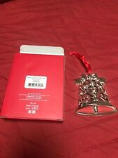 Lenox Silverplate Sparkle & Scroll Bell Christmas Ornament Sku#851309