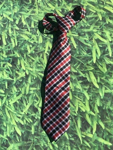 Boys Pre-Tied Neck Tie Rising Star by ABG Baby Red/Black/Silver 11.5" Long - Picture 1 of 5