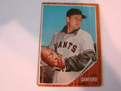 1962 Topps # 538 Jack Sanford card San Francisco Giants - Image 1 of 2