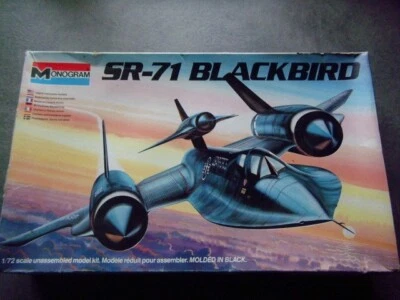 MONOGRAM   1/72  LOCKHEED SR 71 A BLACKBIRD PLUS DRONE RARE KIT VEDI FOTO - Immagine 1 di 4