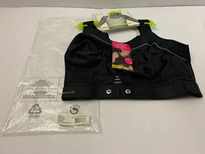 NUEVO CON ETIQUETAS Sujetador Deportivo Negro Correr Activo Compresión Pura Lima 42E EE. UU. - Imagen 1 de 6
