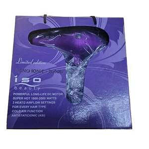 Iso Beauty 2000Watt Limited Edition Ionic Hair Dryer-Purple - Picture 1 of 6
