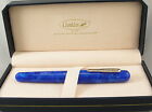 Conklin All American Lapis Blue & Gold Fountain Pen - Fine Nib - NEW!