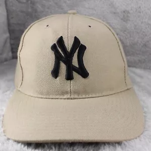 NY Yankees Hat Cap Adult Beige Strap Back Sports Outdoor Bronx MLB Baseball - Picture 1 of 8