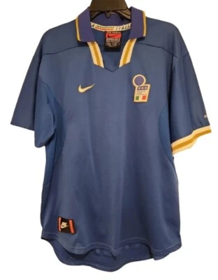 Pre-Owned Nike Dri-Fit Italia Italy Team 1996/97 Mens XL Soccer Shirt Jersey - Image 1 of 4