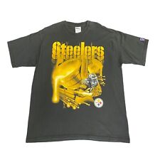 Vintage 90s Pittsburgh Steelers Pro Player NFL Football BIG LOGO T Shirt Sz XL