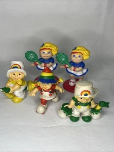 Vintage Cabbage Patch Kids Olympics Tennis (2) Rainbow Brite Figures (3) Lot - Picture 1 of 24