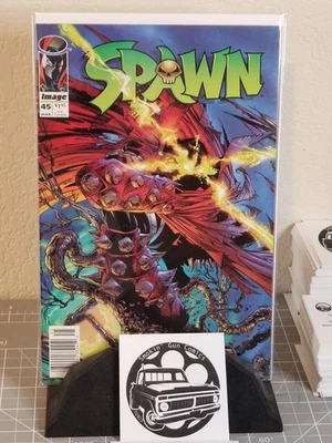 Spawn #45 Image Comics RARE HTF NEWSSTAND VARIANT Low Print Run Key F/VF - Image 1 of 4