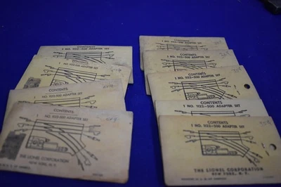Lionel 1122-500 Super O Gauge Switch Track Adapter Set in Envelopes Large Lot - Image 1 of 4