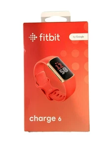 Fitbit Charge 6 Advanced Fitness & Gesundheitstracker Champagner Gold Koralle Band inkl - Bild 1 von 4