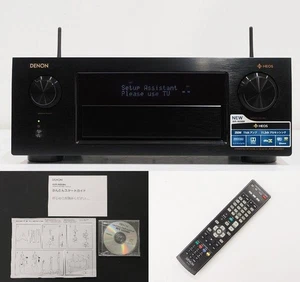 DENON AVR-X6300H 11.2 Channel 140W 4K HOME THEATER RECEIVER Black Used Japan - Picture 1 of 12