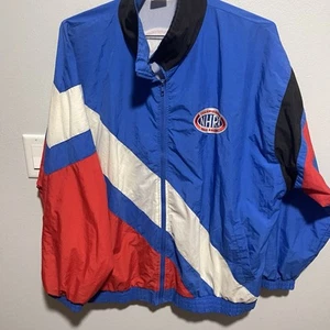 Vintage DeLong NHRA Drag Racing Championship Nylon Full Zip Jacket Mens XL - Picture 1 of 13