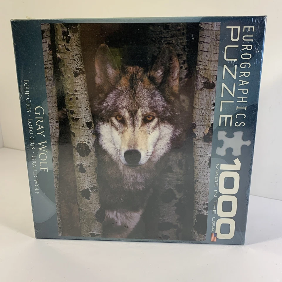 Eurographics Puzzle 1000 PC Gray Wolf Eg80001244 Complete EUC