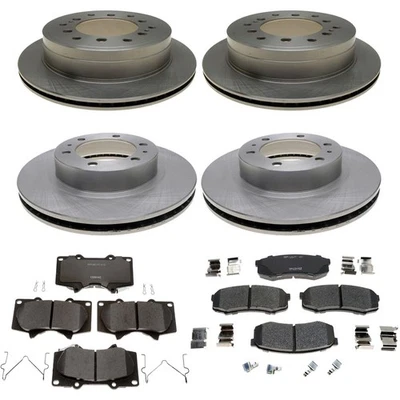 KIT-210513-1857 Raybestos Juego de 4 Ruedas Disco de Freno y Kits de Pastillas Delanteras y Traseras Foto 1 de 4