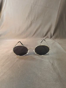 H&M Sonnenbrille silber Metall rund Vollrand schwarze Gläser 09768 gebraucht - Bild 1 von 15