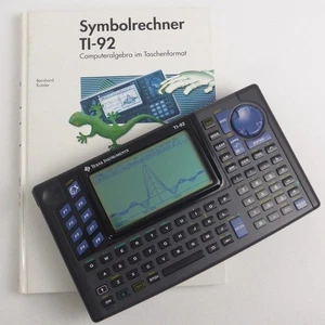 Texas Instruments TI-92  grafikfähiger Taschenrechner mit Lehrbuch - Bild 1 von 8