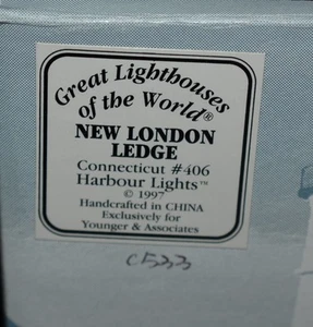 Harbour Lights HL129 New London Ledge, CT with original box, and COA 1997 - Picture 1 of 12